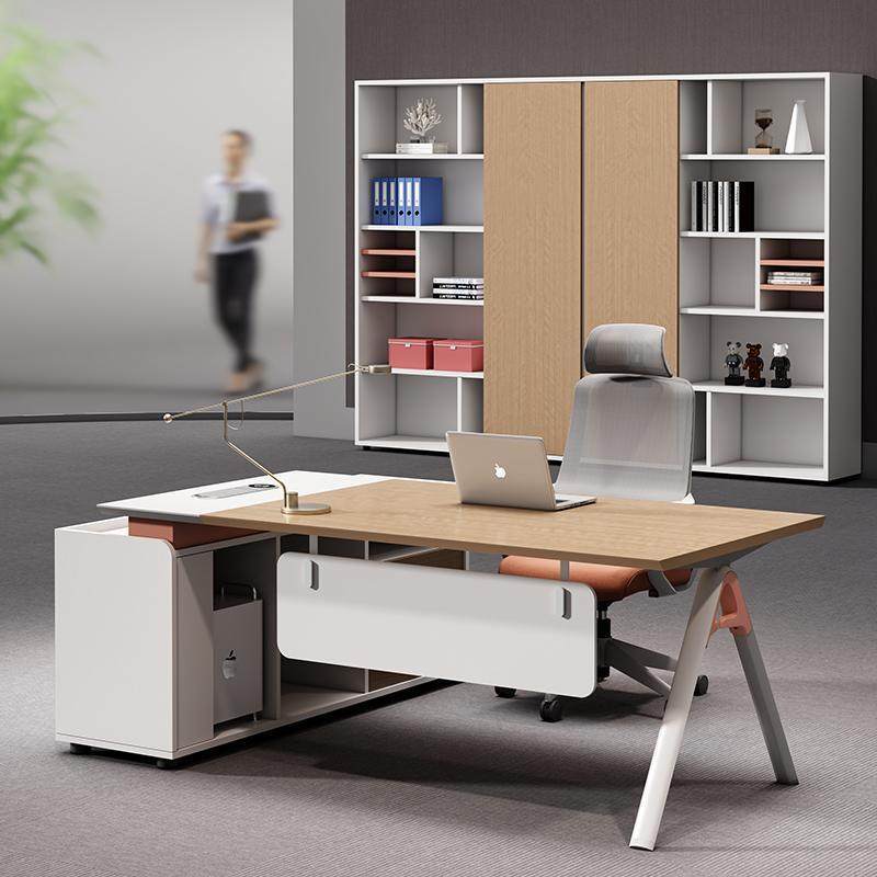 简约大班台老板桌办公家具经理主管桌电脑桌单人办公桌椅组合