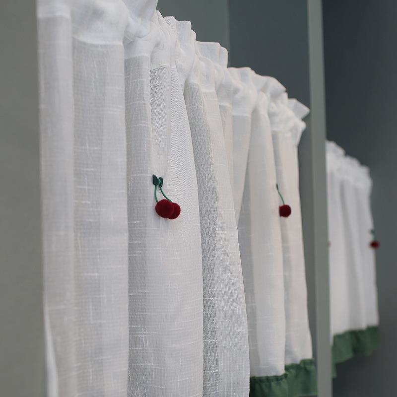 短帘半帘门帘外国窗帘咖啡帘外贸跨境电商一件厂家直供