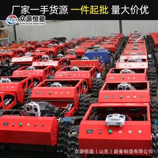 ZY550汽油履带割草机出口伦敦家用遥控割草机 果园堤坝开荒除草机