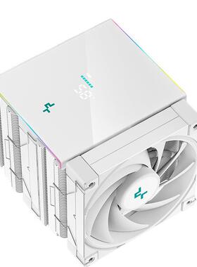 九州风神AK620数显白色CPU散热器1700针镀镍6热管静音FDB风扇ARGB