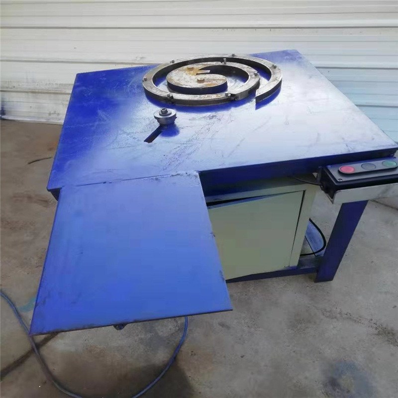 晾床单衣架弯管器 蚊香型盘管机 J管夹螺旋衣架电动折弯机