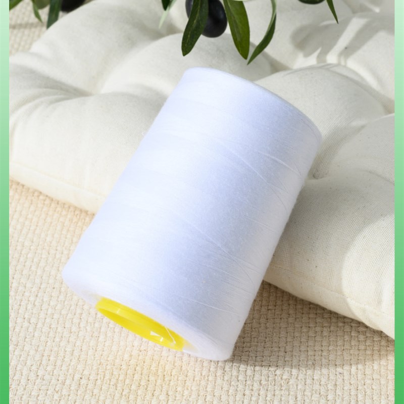 白色细针线家用柳青线8000码缝衣线E大卷缝纫机线402宝塔线手缝线