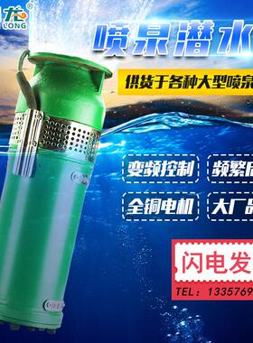 QSP/QSPF水浸式喷泉泵三相大流量出水音乐喷泉泵厂家