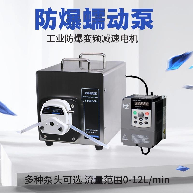工业防爆蠕动泵FT600-3J系列交流减速防爆电机驱动制药化工泵
