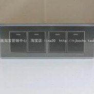 BOCHO博坚 I6不锈钢拉丝118型四开单控四位单控开关118大盒