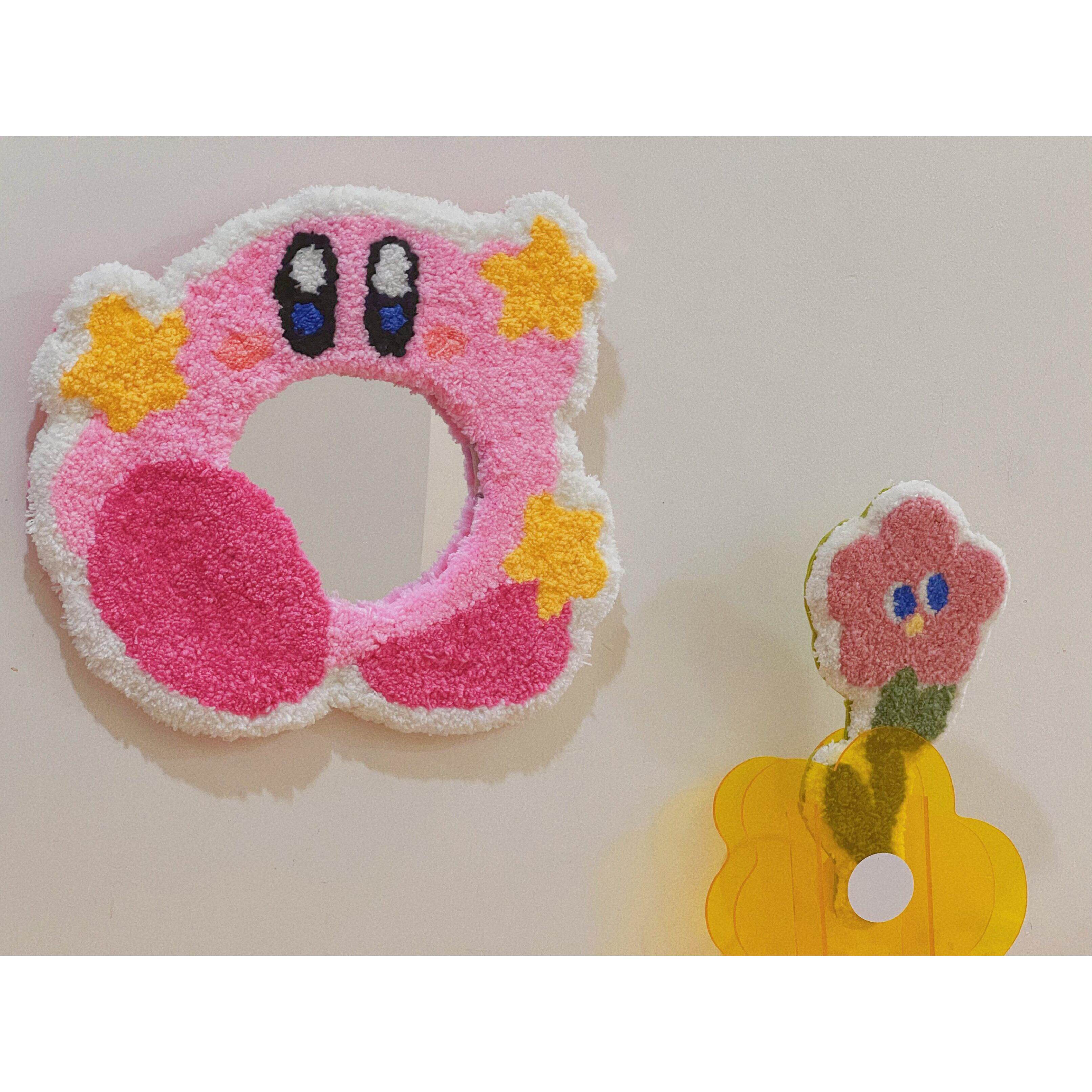 有画商店 星之卡比戳戳绣镜子材料包 手工居家挂饰 diy创意礼物