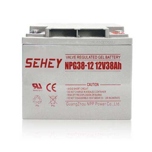 SEHEY蓄电池 NPG38-12 西力胶体电池12V38AH 光伏通信机房系统