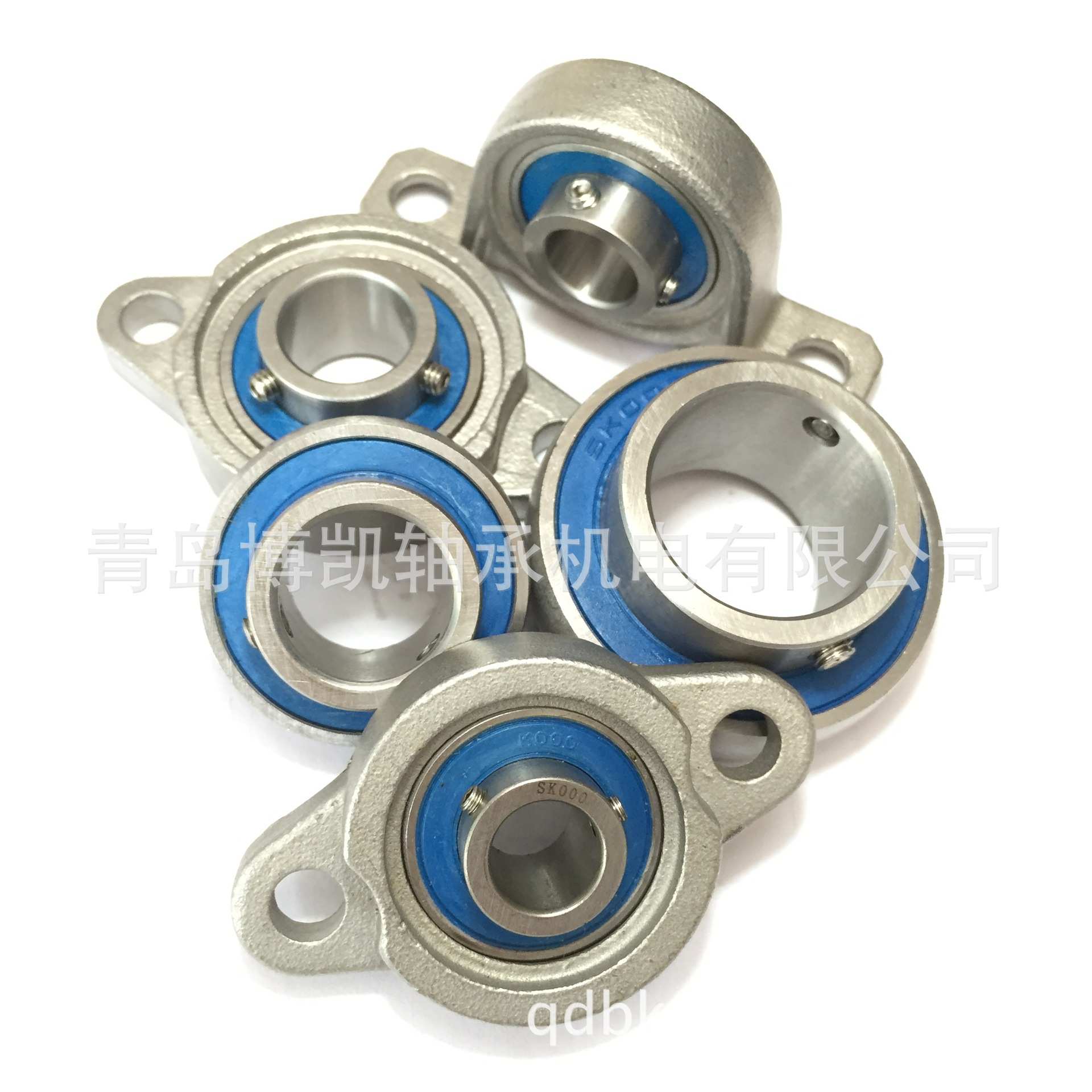 不锈钢微型带座外球面轴承SKP006内孔30mm立式轴承座厂家现货供应