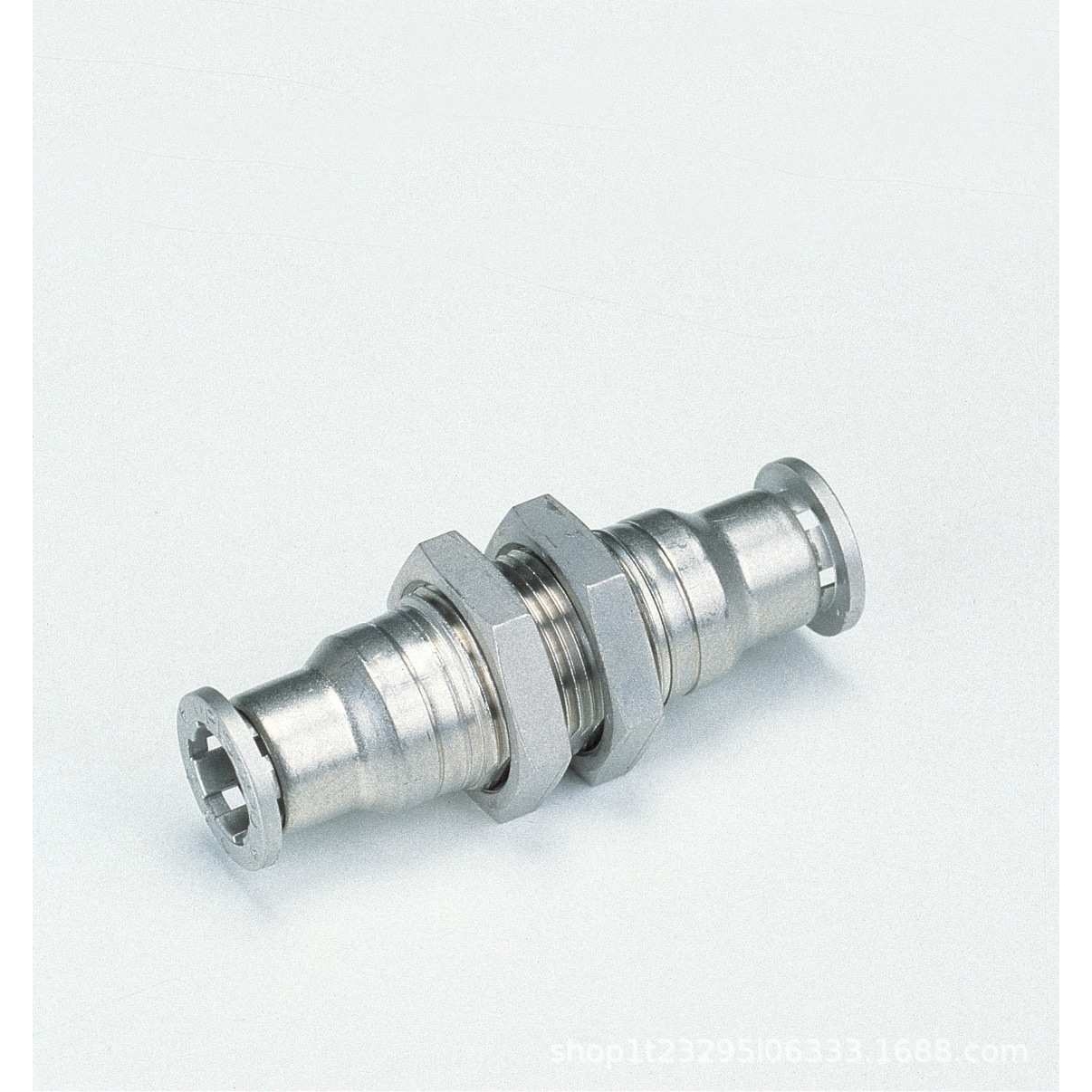 PISCO不锈钢接头分隔螺纹直通SSM4 SSM6 SSM8 SSM10 SSM12 SSM16