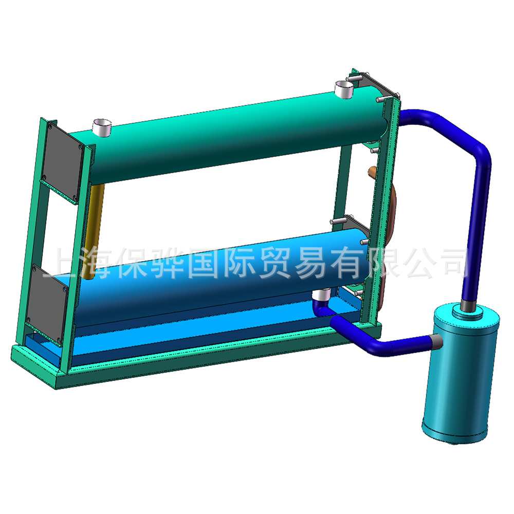 DN100立式螺旋式气液分离器用于≤32Nm3/min螺杆空压机气源干燥