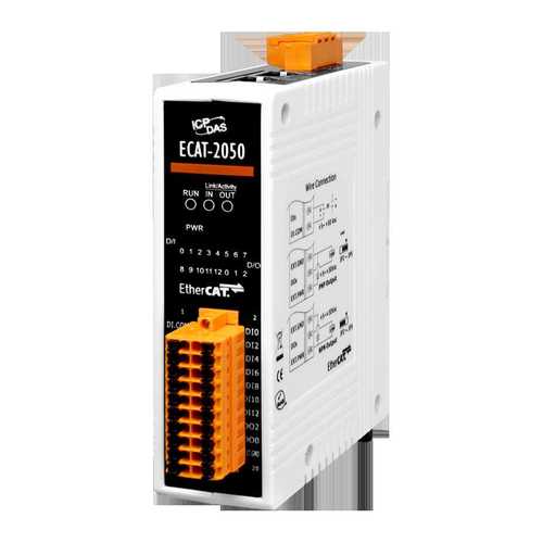 EtherCAT从站I/O模块,13路湿节点输入4路集电极开路