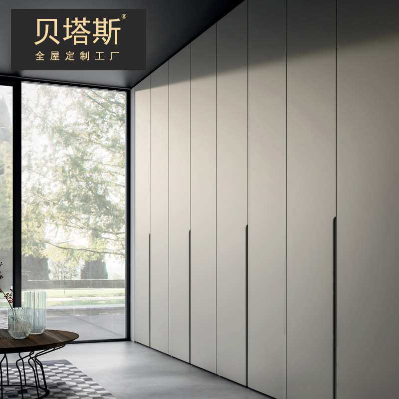 贝塔斯整体衣柜全屋定做制现代轻奢实木衣帽间卧室开放式衣橱