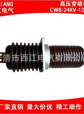 高压穿墙套管CWB-24kv-1250A陶瓷绝缘套管 户外高压穿墙套管