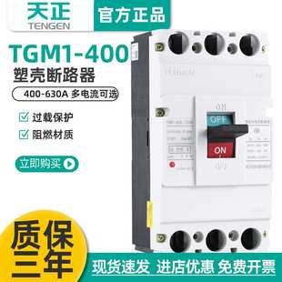 TENGEN天正电气 TGM1-400L/3300 400A350A空气开关塑壳断路器