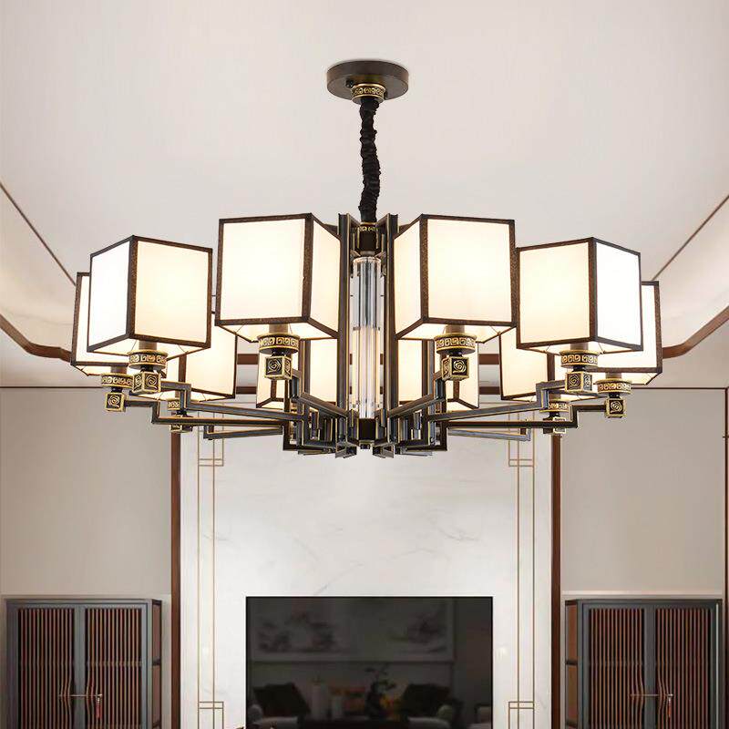 新中式全铜吊灯客厅灯2023年新款家用餐厅灯中国风现代简约工程灯