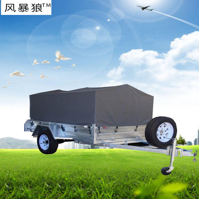外贸跨境帆布拖车罩帐篷野营车顶trailercover便携车衣户外汽车