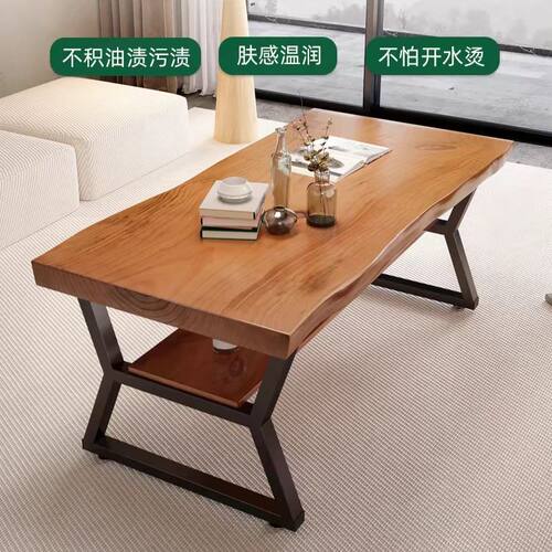 实木茶几餐桌两用加高60客厅家用阳台现代简约沙发中间茶台桌子