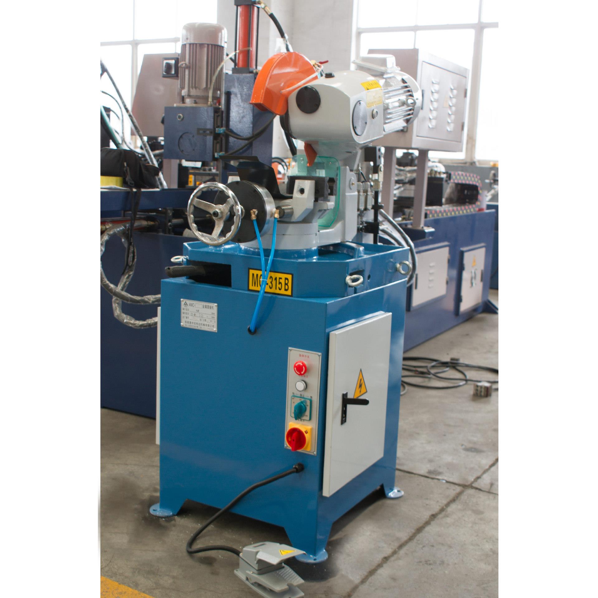 MC-315b水切割机无毛刺45度角自动手动切管机切角机台式不锈钢