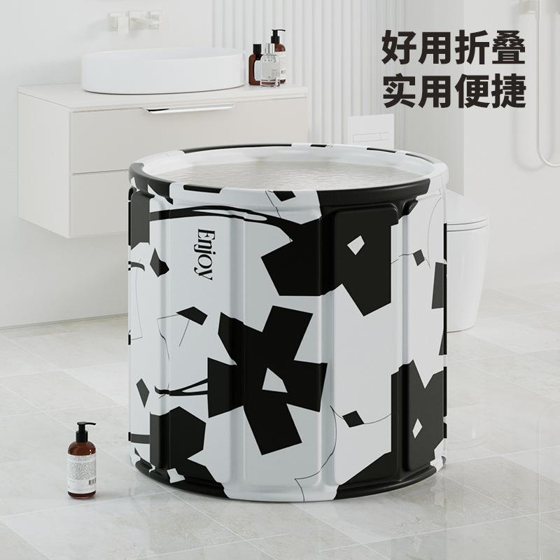 泡澡桶一键折叠大人家用浴缸浴桶全身洗澡沐浴桶儿童泡浴桶室内款