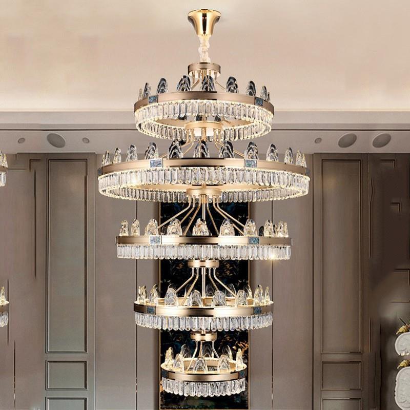 轻奢水晶吊灯2025年新款客厅主灯大气别墅后现代简约卧室餐厅灯具