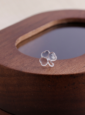 树脂耳钉养耳洞透明隐形耳棒简约耳针防过敏耳棍学生非塑料防堵针