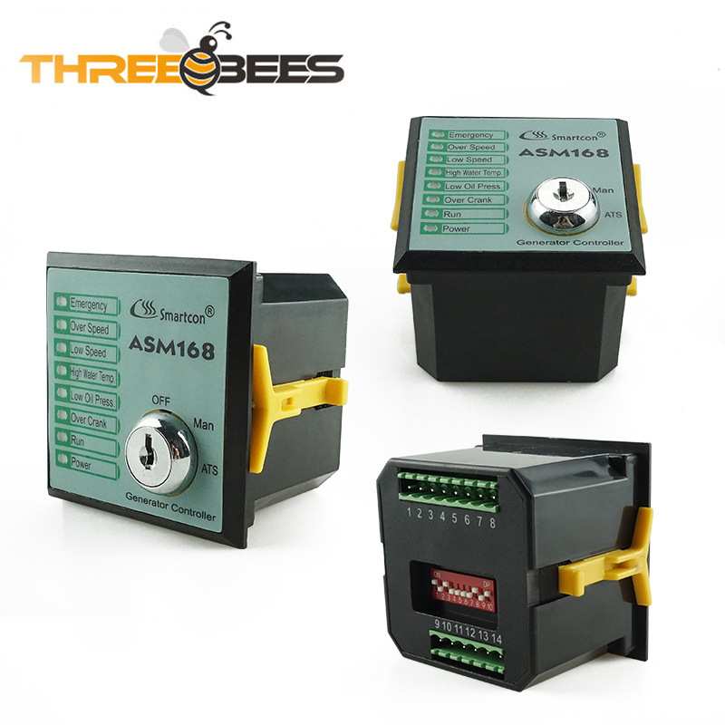 发电机控制器ASM168 GTR168柴油发电机组控制器控制面板