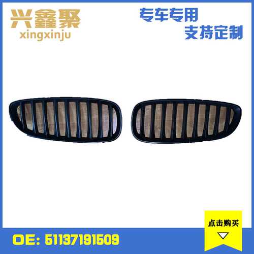 适用于宝马Z4 E89车型 前保险杠上部中网格栅支架左L 51137191509