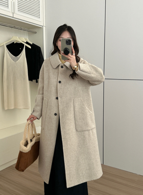 CC DAYI经典回忆曲韩版羊毛双面呢大衣早秋新款ZY2025