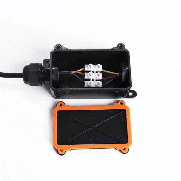 接线端子防水接线盒水电线接头68保护IP黑盒下防雨盒监控电工塑料