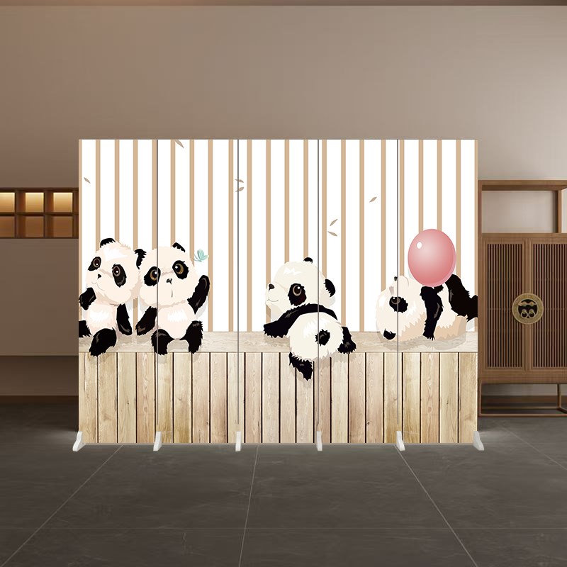 中式屏风隔断客厅遮挡国风折叠移动D屏风酒店办公室遮挡玄关隔墙