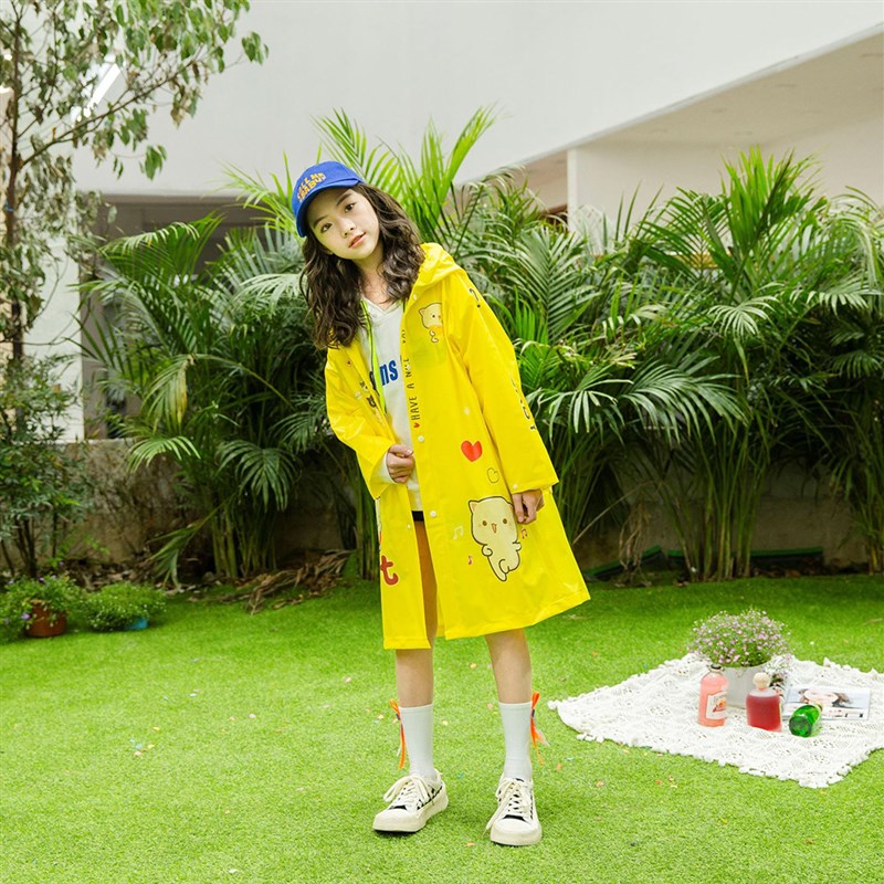 儿童雨衣男童小学生幼儿园书包位大童防水雨P披全身可爱女孩雨衣