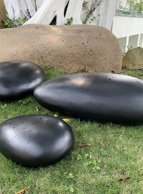 户外玻璃钢水滴鹅卵石雕塑售楼处酒店商场石头艺术品水.池装饰摆