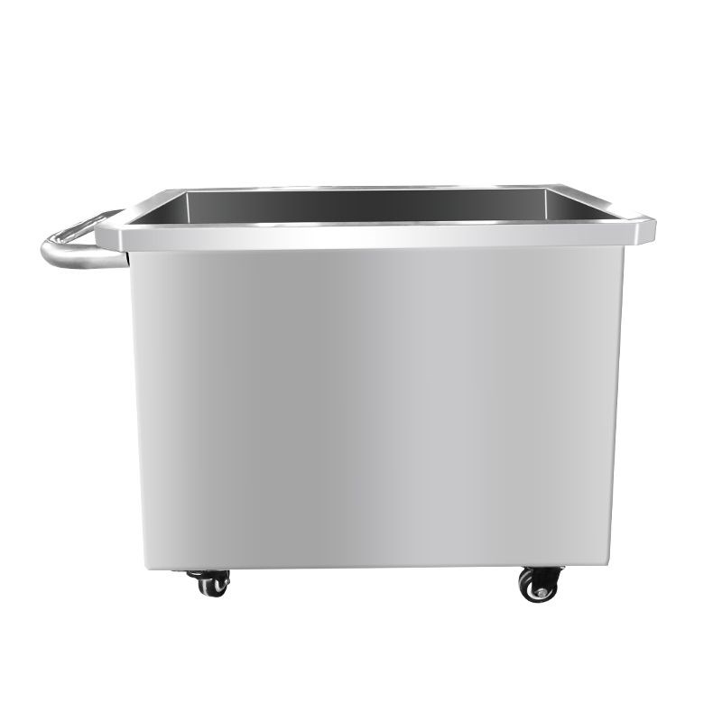 不锈钢水箱方形储水箱移动式x手推车浸泡池卤煮桶解冻池工业储水