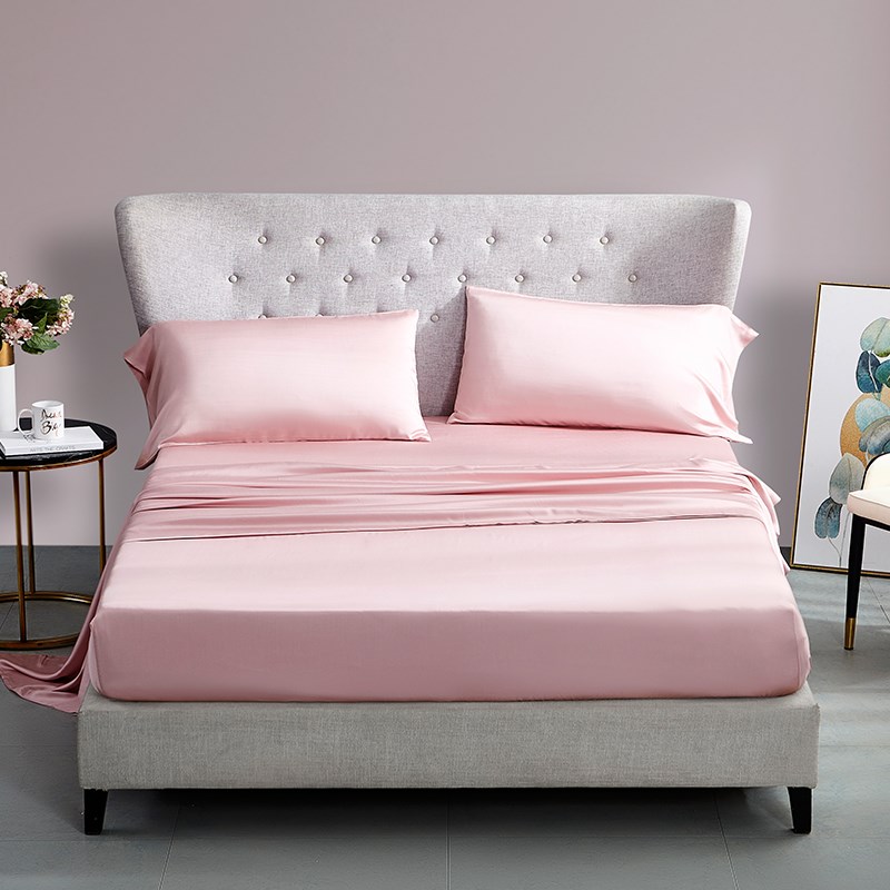 100床笠天丝纯色l床单2024新款保护罩床垫套简约凉爽裸睡床罩定制