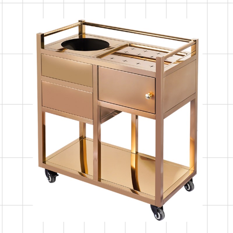 酒店餐厅桌边泡茶车茶水车移动不锈钢酒水车点心R服务车小茶几茶