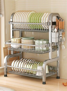 304不锈钢厨房架,碟储物架,台面,碟储物盒.,碟储物架