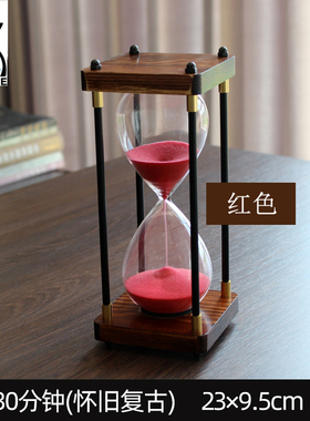 创意怀旧复古沙漏办公室个性礼品家居H客厅摆件情人节生日礼物刻
