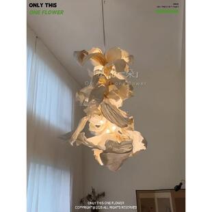 巨型纸艺花发光艺术装置美陈造景场景装饰纸花场景道具大型纸艺