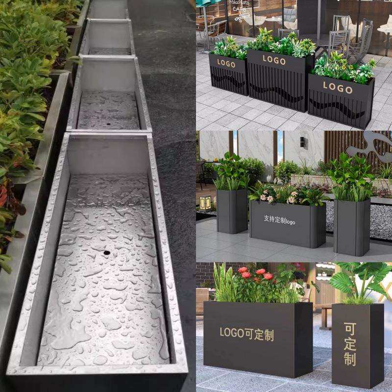 户外不锈钢花箱组合商业成品外摆隔断铁艺花架售楼部室外花坛花钵,鲜花速递/花卉仿真/绿植园艺,割草机/草坪机,淘宝优惠券,粉丝福利购,淘宝优惠卷