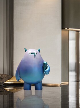 大型落地可爱卡通艺术摆件雕塑定制商业中心大堂过道家居装饰饰品