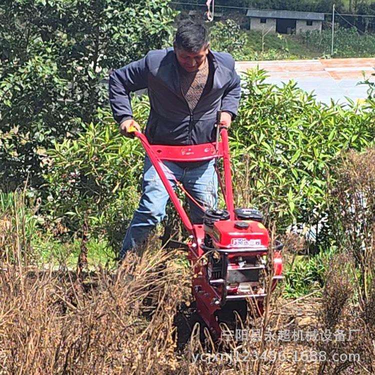 出口秘鲁小型耕地机庄稼地耘锄履带式180水冷柴油机微耕机播种机
