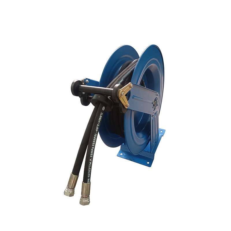 820双管自动收放卷盘 空气管自动伸缩卷盘巨川自动卷管器卷盘厂家