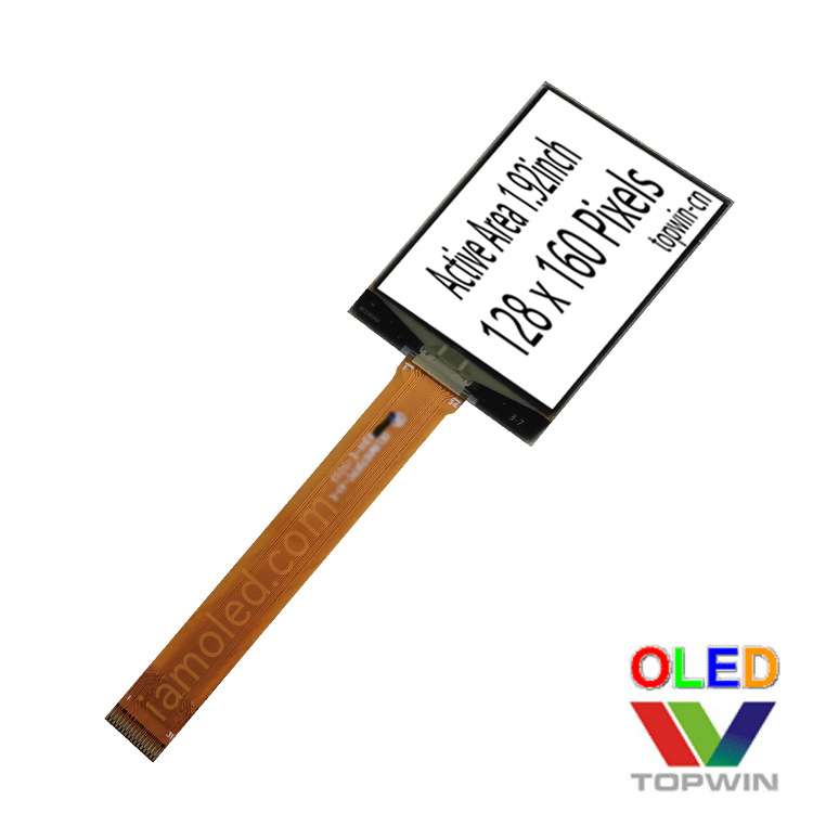 1.91英寸oled液晶屏1.92英寸白光竖屏128x160加长排线31pin接插