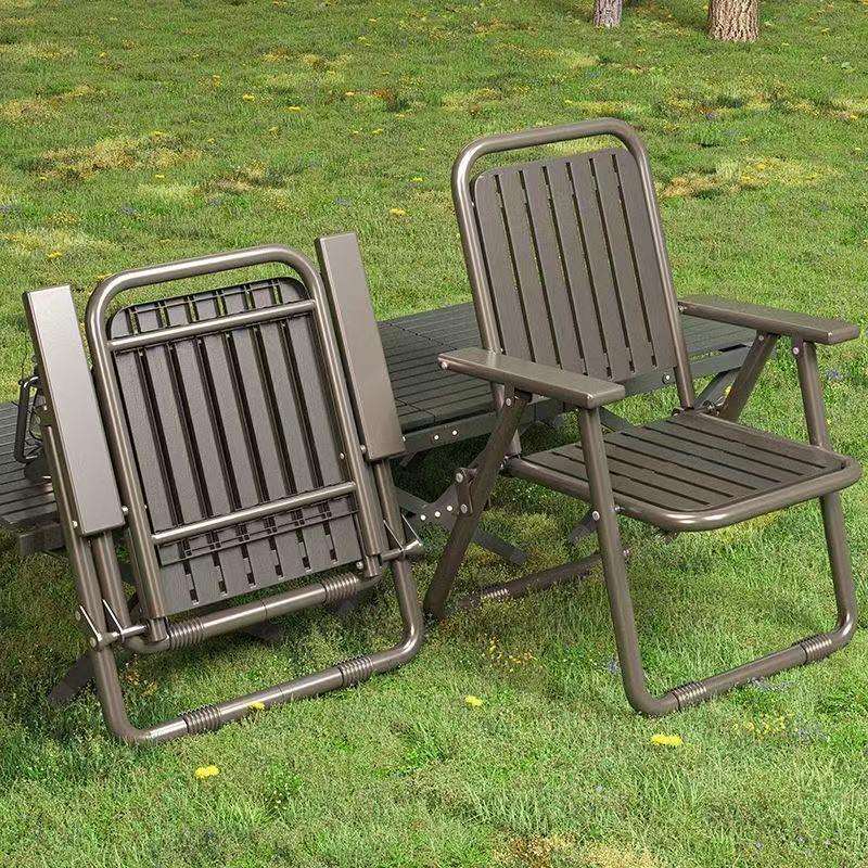 户外折叠椅便携式露营椅子庭院休闲阳台防水靠背椅耐用折叠凳子