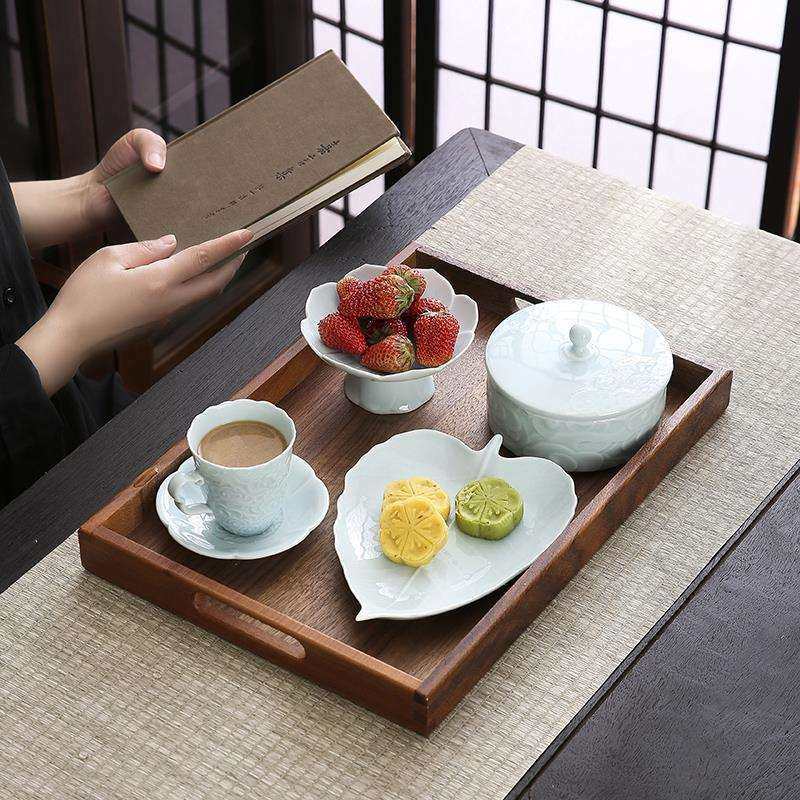 中式陶瓷果盘带托盘仪式感高颜值一人食水果茶点情侣双人套装餐具,鲜花速递/花卉仿真/绿植园艺,割草机/草坪机,淘宝优惠券,粉丝福利购,淘宝优惠卷