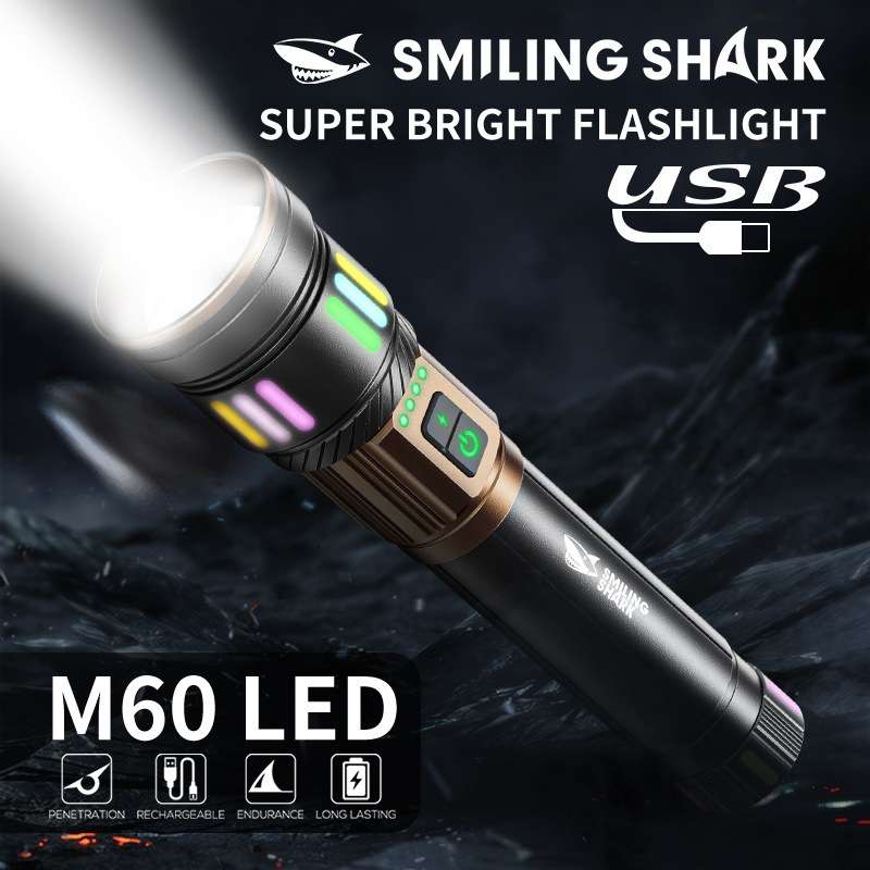 2025 new outdoor lighting bright flashlight charging