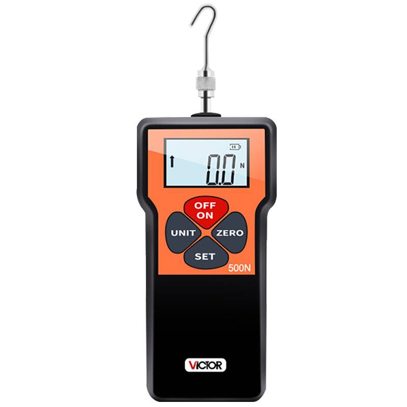 胜利仪器VC500N数显推拉力计测力计推力计拉力计500N公制50kg