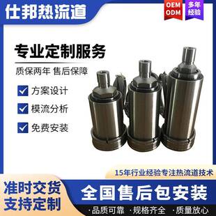 模具加工热流道热嘴配件两段加热单嘴镶入式热嘴热流道设计加工