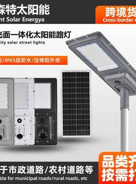 新太阳能户外路灯农村家用照明大功率防水室外感应LED庭院灯智能