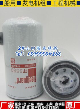 原厂弗列加燃油滤芯 FF5580 柴油发电机组配件柴油格柴滤 3973232